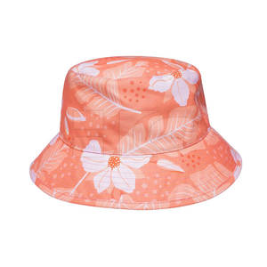 Double Side Wear Réversible 100% Coton Summer Outdoor Bucket Sun Hat Men and Women sublimation hat - Product Image 1