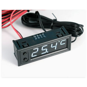 AEK-Tech BJ-TV02.W Termómetro digital LED blanco, voltímetro y reloj de 22 mm - Product Image 2