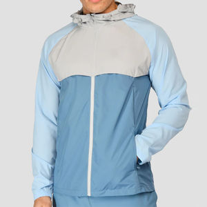 Veste coupe-vent respirante pour homme, imperméable, légère, à capuche, pour la pêche, la randonnée, en polyester respirant - Product Image 1