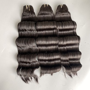 Extensiones de cabello humano vietnamita natural virgen 100% al por mayor, extensiones de cabello de tejido profundo suelto, alineación de cutícula, estilo ondulado - Product Image 2