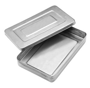 Plateau à instruments chirurgicaux en acier inoxydable médical avec couvercle, plateaux de stérilisation manuels, organisateur, 6 pouces, certifié CE - Product Image 4