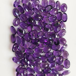 Amatista Africana Natural de 7x5 mm, Corte Ovalado, Piedra Preciosa Suelta de la Mejor Calidad para la Fabricación de Joyas - Product Image 6