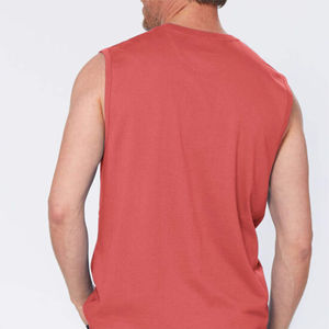 Camiseta sin mangas personalizada con bolsillo para hombre, camiseta sin mangas cómoda y transpirable para ropa informal, camiseta sin mangas para hombre, servicio OEM - Product Image 6