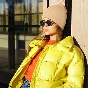 Bonnet en tricot de laine personnalisé Offre Spéciale Bonnets décontractés de différentes couleurs avec étiquette personnalisée - Product Image 4