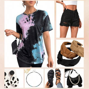 Custom women tie dye <b>summer</b> <b>tshirt</b> breathable cotton tee personalized logo print available bulk private label service - Product Image 6