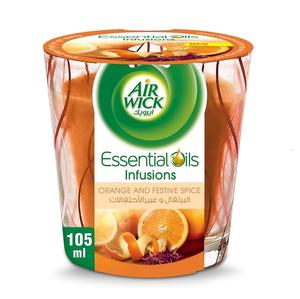 Air <b>Wick</b> Orange and Festive Spice Fragrance <b>Candle</b> - 105 ml Buy Online at Best Price - Product Image 1
