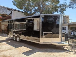 Remorque de restauration mobile 8,5' x 20' avec plateforme de 5' pour événements, traiteur, barbecue + livraison gratuite - Product Image 1