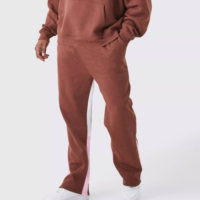 Chándales para hombre, traje deportivo de algodón, chándal, pantalones de algodón 100%, Jersey largo de alta calidad para hombre, conjunto de Sudadera con capucha