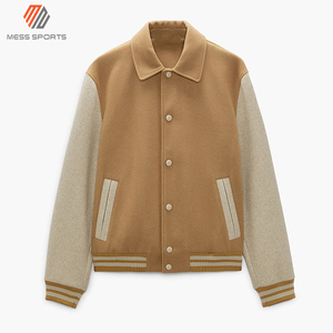 Best Quality MESS SPORTS Custom Adult and Youth Baseball Varsity <b>Jacket</b> 2024 Winter Wool Body Reversible Windproof - Product Image 5
