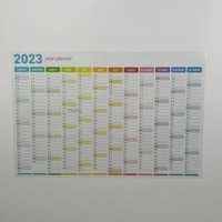 Planificateur annuel effaçable à sec 2026 Modèle 3 – Calendrier électrostatique réutilisable sans adhésif pour mur, verre, bureau et maison