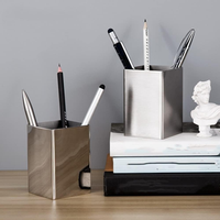 Joli porte-stylo en métal de qualité supérieure écologique organisateur boîte bureau marque élégant à la main Design stylo de bureau exécutif