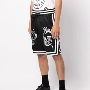 กางเกงขาสั้นกีฬาสำหรับผู้ชายกางเกงวิ่งเล่นฟิตเนสยิมทำจากโพลีเอสเตอร์ของตกแต่งสีพื้นสำหรับวิ่งบาสเก็ตบอล100% - Product Image 4