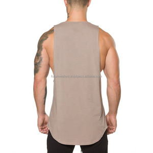 Gilet élastique côtelé pour hommes, débardeur uni sans manches, col en U, utilisation en été - Product Image 6