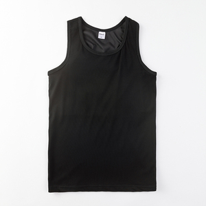 Venta caliente nuevo personalizado gris Tomboy pecho carpeta mujeres chaleco camiseta sin mangas de alta calidad Algodón/Spandex Material mujeres camisetas sin mangas - Product Image 3