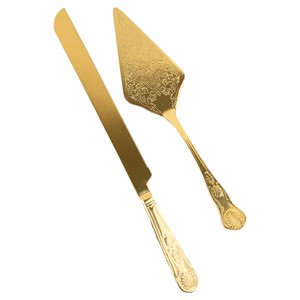 Customized Luxury Gold Good Quality Metal <b>Cake</b> Knife Server Wedding <b>Cake</b> Knife And Server Set in Bulk Price - Product Image 5