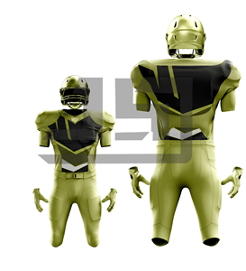 Custom American Football Jersey Pants Set Lightweight Breathable Quick Dry Anti-Bacterial Plus Size Unisex V-Neck - Product Image 4