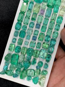 Radiated Green Kunzite Faceted Gemstone Lot From Afghanistan for Jewelry Making Pear Emerald Baguette <b>Cushion</b> Asscher Oval Cut - Product Image 4