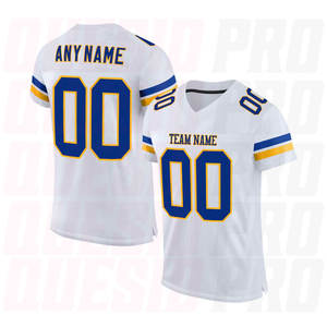 Maillot de football américain de haute qualité, sublimation intégrale, marque de luxe, style rétro américain. - Product Image 5