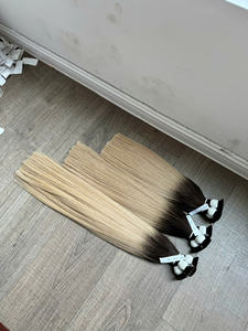 Extensiones de cabello a granel vietnamita Remy virgen recto Natural, máquina de cabello alineada con cutícula completa, Salón Profesional de doble trama - Product Image 6