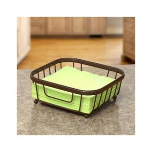 Retro style metal <b>tissue</b> <b>holder</b> with handmade motifs and ornamental accents for traditional <b>kitchens</b> or guest spaces - Product Image 3