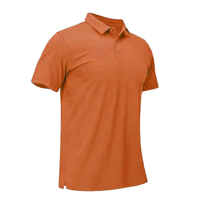 100% algodón antiarrugas estampado Polo camisa de alta calidad pantalones cortos manga adultos deportes Polo camisas para hombres - Product Image 4