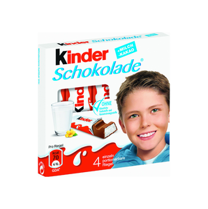 Venta al por Mayor de Kinder Riegel, Paquete de 4, 50g, 22.6g de Grasa Saturada por 100g, para una Textura Cremosa y Rica, Exportación Global Disponible - Product Image 1