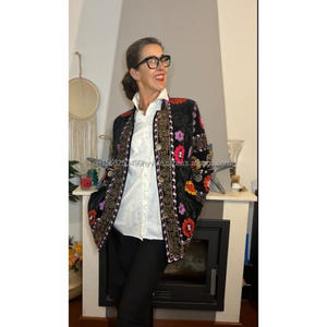 เสื้อแจ็คเก็ตสั้นปักด้วยมือสไตล์โบฮีเมียร์ลำลองของขวัญพิเศษสำหรับคริสต์มาส - Product Image 4