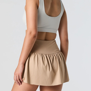 Women's Fitness Yoga Tennis Phone Pocket <b>Skirt</b> Custom Team Name Half-Length Volleyball Badminton Polyester/Cotton High Quality - Product Image 2
