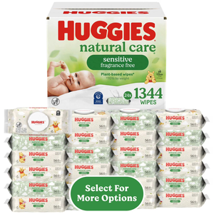 Lingettes pour bébé Huggies Natural Care Sensitive, non parfumées, 24 paquets, 1344 lingettes au total - Product Image 6