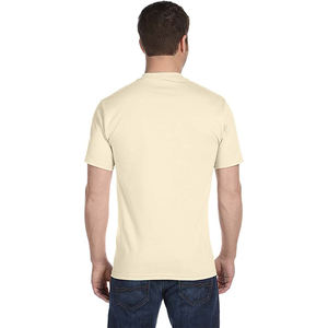 Camiseta de algodón de corte moderno para hombre, color liso, informal, producción de ropa OEM, camisetas para hombre - Product Image 4