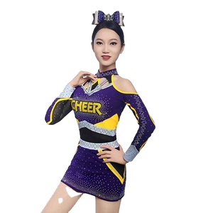 ชุดยูนิฟอร์มเชียร์ลีดเดอร์ทันสมัย สวยงาม โดดเด่น ทนทาน ยืดหยุ่น สวมใส่สบาย ผลิตจากผ้าพรีเมียม ประดับด้วยคริสตัลวิบวับ ดีไซน์มีเอกลักษณ์เฉพาะตัว - Product Image 3