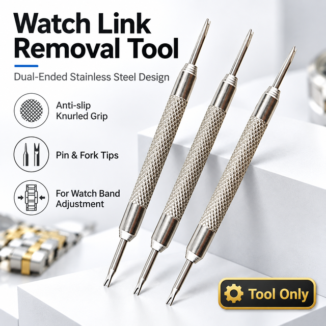 Double Ended Stainless Steel Spring Bar Tool Watch Band Removal Strap Repair Tool for Watchmakers OEM Supplier