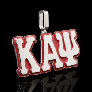 Pendentif personnalisé en acier inoxydable plaqué argent, style hip-hop urbain, avec diamants glacés, pour homme/unisexe, collection Ice Legacy, poli à la main - Product Image 1