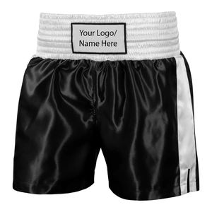 Pantalones Cortos de Muay Thai de Satén Estilo Hip Hop, Precio al por Mayor, Personalizables, Sublimados, Unisex - Product Image 2