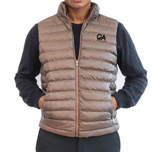 Profesional fabrica chaquetas sin mangas de invierno para hombres productos más vendidos cortavientos chaleco acolchado grueso para hombre servicio OEM - Product Image 1