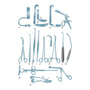Ensemble d'instruments chirurgicaux manuels en acier inoxydable de qualité haut de gamme 27 pièces pour la chirurgie de la gorge du nez de l'oreille pour l'amygdalectomie - Product Image 1