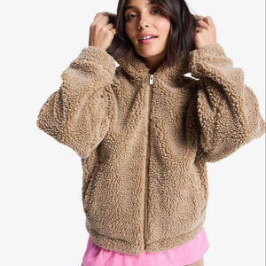 แจ็คเก็ตแบบมีซิปมีขนยาวสำหรับผู้หญิงเสื้อโค้ทการออกกำลังกายโยคะนุ่มอุ่นสบายสำหรับใส่ในยิมฤดูหนาวฤดูใบไม้ร่วง - Product Image 1