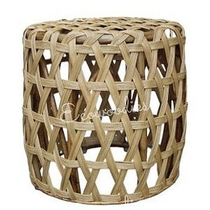 Tendance chaude bohème bambou rotin pouf tabourets écologiques pour hall hôtel bambou meubles os incrustation Console - Product Image 2