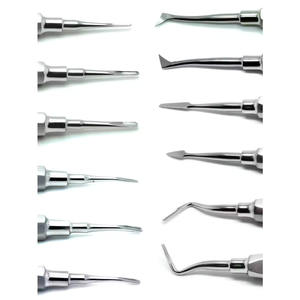 Elevador de Raíces Dentales Manual de Acero Inoxidable, Juego de Instrumentos Quirúrgicos Autoclavables, Certificado CE Clase I, Empuñadura Acolchada de Lujo - Product Image 3