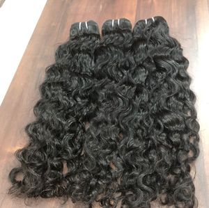 ผมต่อจากผมชาวอินเดียมัดผมสีดำยาว20 "สีดำด้านเดียวมี100% ติดอยู่ด้านบน - Product Image 1