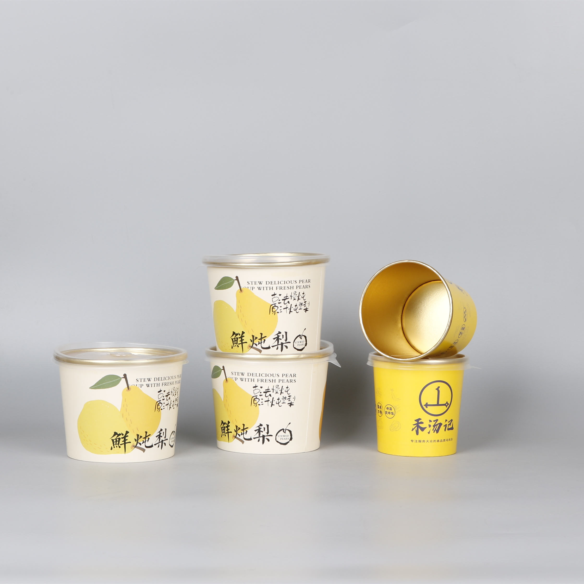 Wholesale Low Price Custom Printed Gold Paper Foil Cup Hot Sale Food Packaging Paper Cup