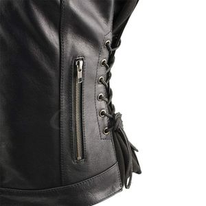 Chaleco de Cuero para Motocicleta, para Hombre y Mujer, Invierno, Resistente al Viento e Impermeable, Cuero Genuino Personalizable, Precio Bajo - Product Image 4