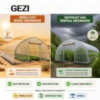 Serre commerciale hydroponique pour la culture de légumes et de tomates, tunnel en plastique à simple travée, tunnel haute hauteur, serre à structure en arche Quonset