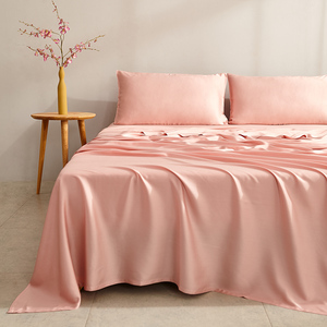 100% Tre Dệt Viscose Bộ Đồ Giường Đặt OEKO-TEX 60 Rắn Lớp Mùa Thu Kích Thước Vua Nữ Hoàng 4 Pcs - Product Image 2