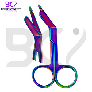 Tijeras Quirúrgicas de Acero Inoxidable Multicolor Arcoíris de 3.5 cm de Beauty Concept International, Instrumento Quirúrgico con Certificación CE - Product Image 4