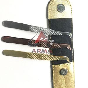 Pinzas de extensión de pestañas de acero inoxidable sostenible de alta calidad de Color Plasma pinzas de pestañas de volumen probadas a mano logotipo personalizado - Product Image 5