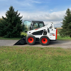 Minicargador con ruedas Bobcaat S590 Motor diésel Certificado CE EPA Cargador accionado por 4 ruedas Maquinaria de entrega rápida mundial - Product Image 6