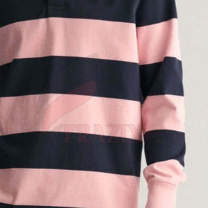 เสื้อรักบี้คุณภาพสูงสั่งทำพิเศษ ผ้าฝ้าย 100% เป็นมิตรกับสิ่งแวดล้อม ป้องกันรอยยับ แห้งเร็ว ระบายอากาศได้ดี สำหรับชุดกีฬา - Product Image 6