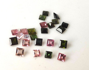 Tự nhiên đa Tourmaline 2mm-5mm vuông cắt mặt Loose đá quý đối với trang sức làm - Product Image 6
