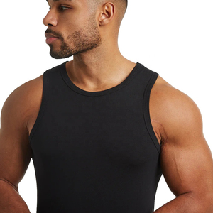 เสื้อกล้ามผู้ชายโลโก้ตามสั่งชุดเล่นฟิตเนสใส่วิ่งฟิตเนสแบบลำลองพร้อมโลโก้ด้านหน้า - Product Image 3